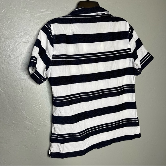 Murano Slim Fit Button Down Stripe Shirt - Picture 3 of 8